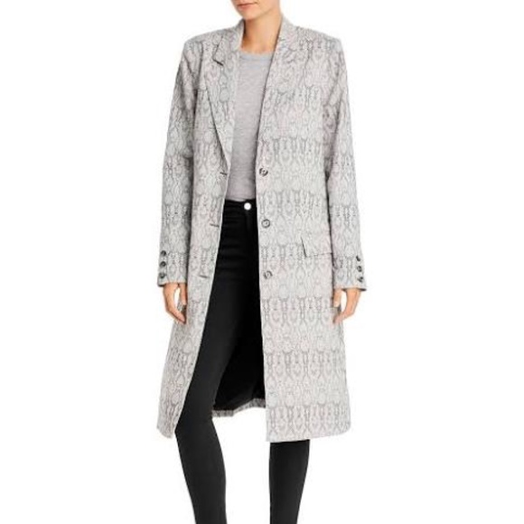 WAYF Marly Snake Skin Coat - Picture 1 of 6